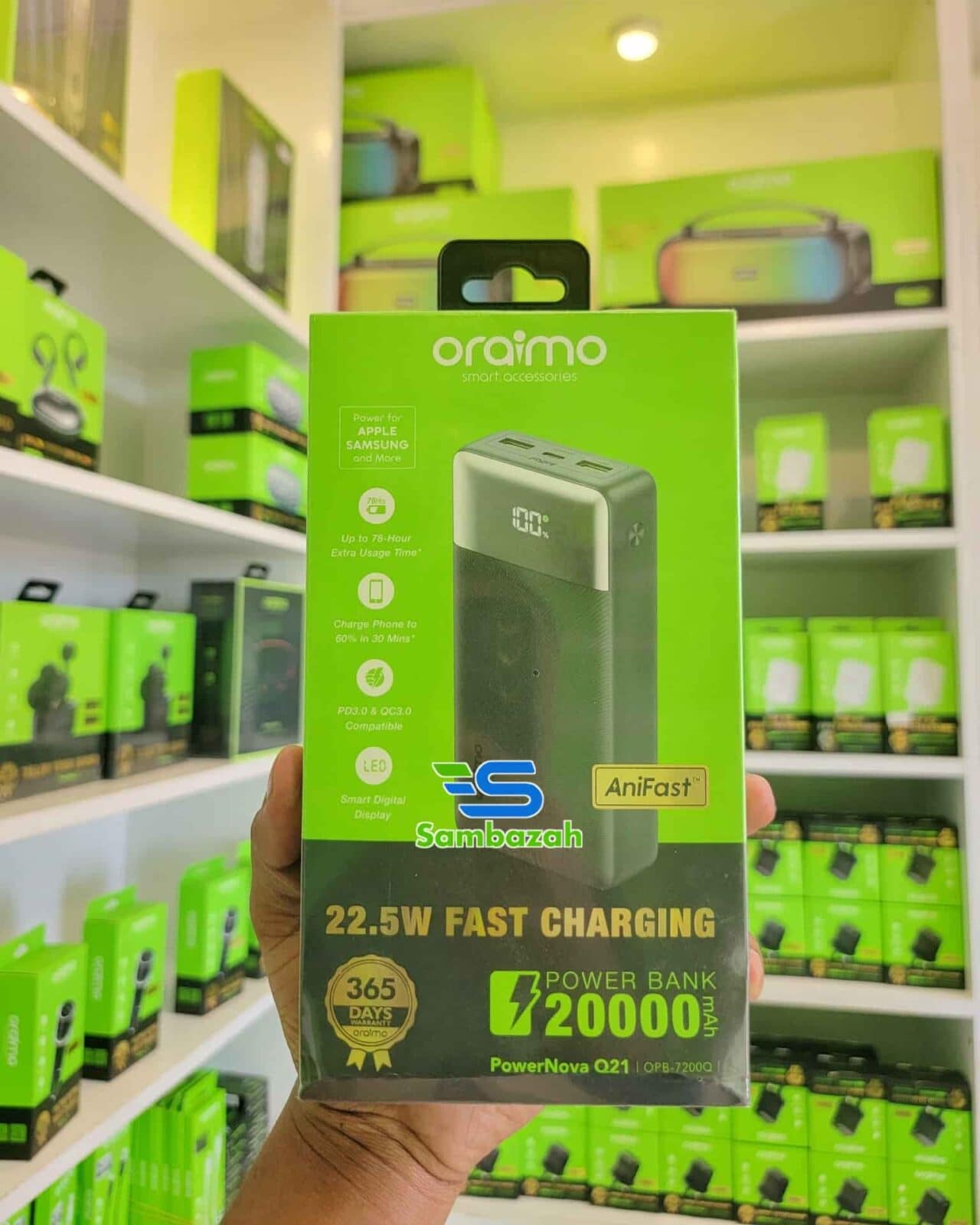 Oraimo Power nova Q21 available in Tanzania through Sambazah