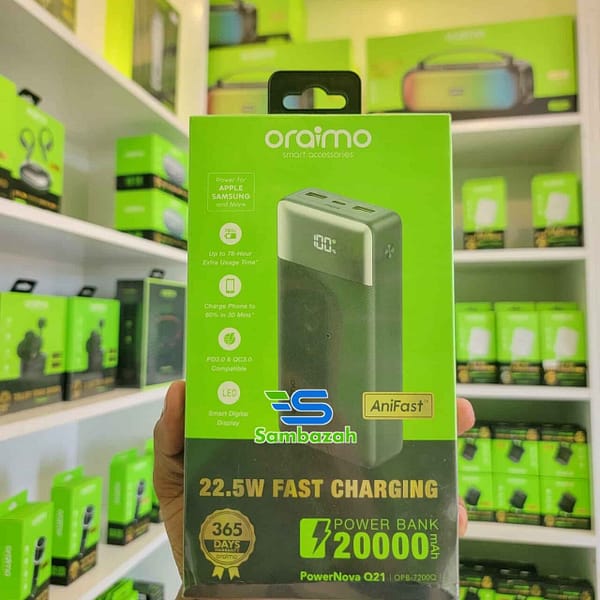 Oraimo Power nova Q21 available in Tanzania through Sambazah