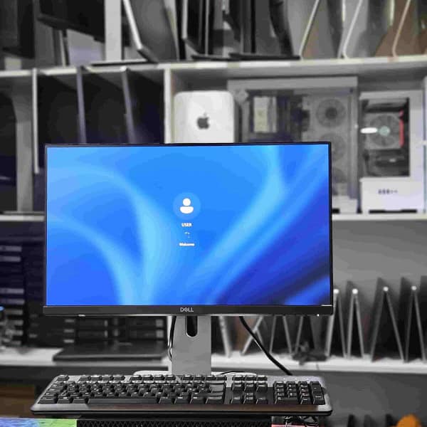 DELL OPTIPLEX 3060 SFF complete setup Core i3 8th gen 8gb ram 256gb ssd 22 inch DELL fhd monitor Frameless monitor With vga_display_dvi And an Adjustable stand Keyboard, mouse & HDMi - Tsh 550,000 now available in Sambazah in Tanzania