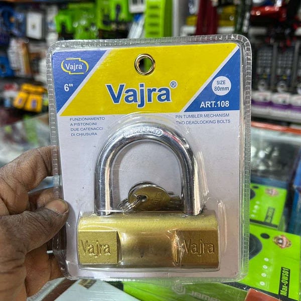 Vajra padlock available in Tanzania through Sambazah