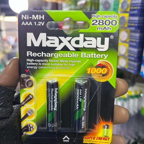 Maxday Rechargeable Battery AAA - Tsh 8500 now available in Sambazah in Tanzania