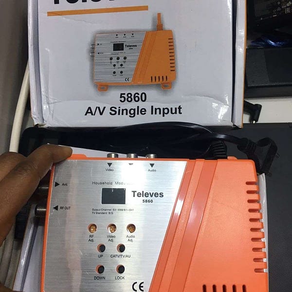 TELEVES 5860 AV MODULATOR YA KUTAFTA SIGNAL SINGLE INPUT - Tsh 80000 now available in Sambazah in Tanzania