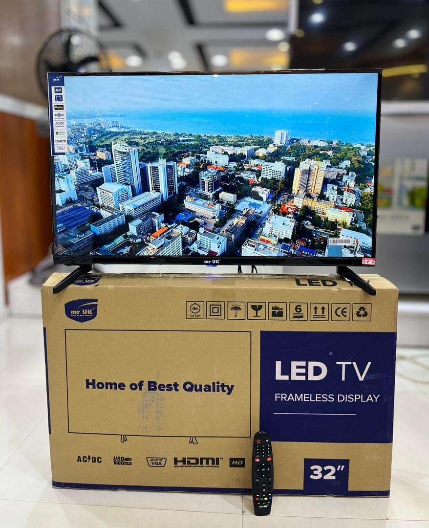 MR UK 32 Inch Frameless Led Tv - Tsh 285,000 now available in Sambazah in Tanzania