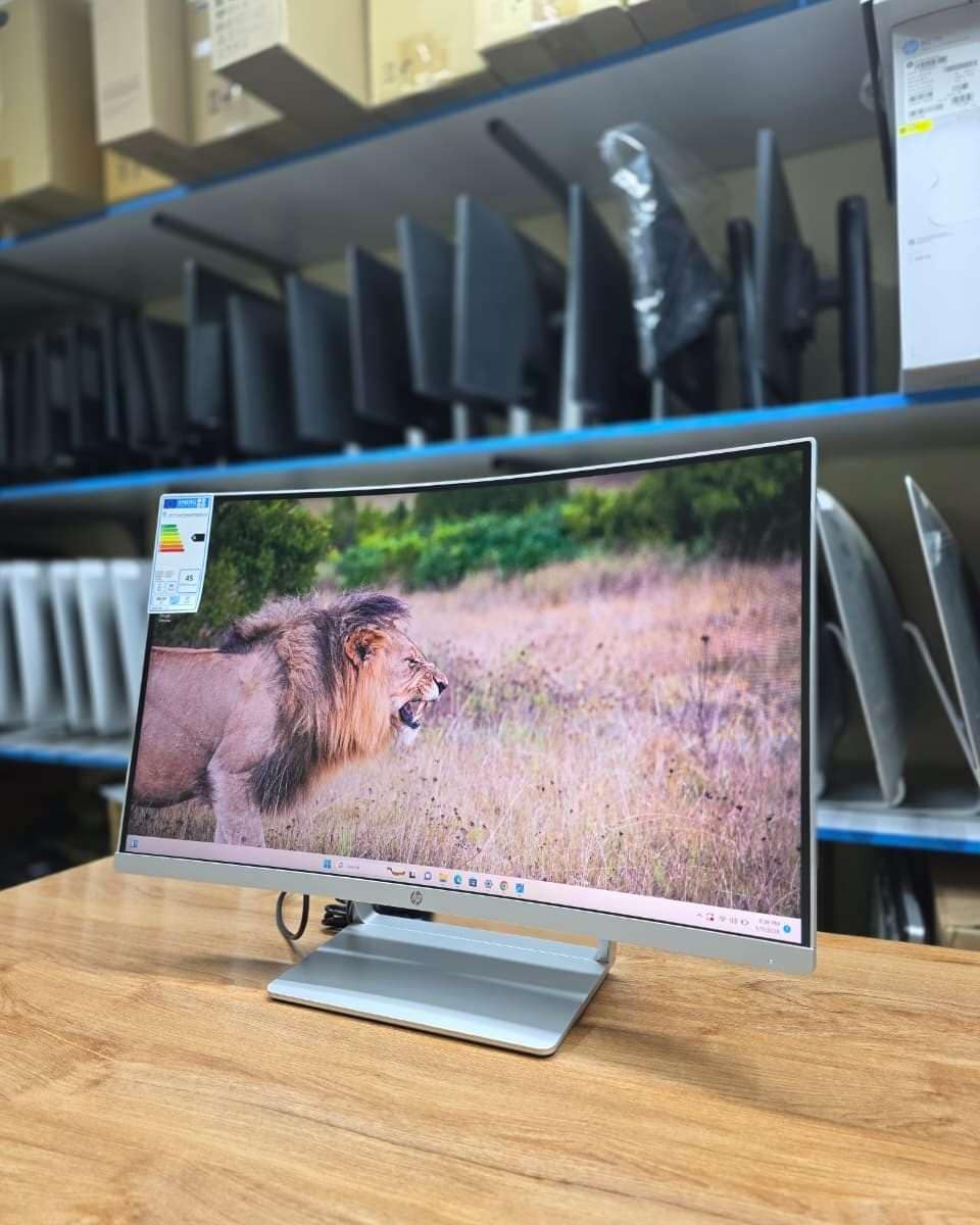 Hp-27-inch-curved-display🔥Brand-new-monitor-🔥19201080-🔥75hz-🔥HDMI-display-portsAvailable-Tsh-650000 available in Tanzania through Sambazah