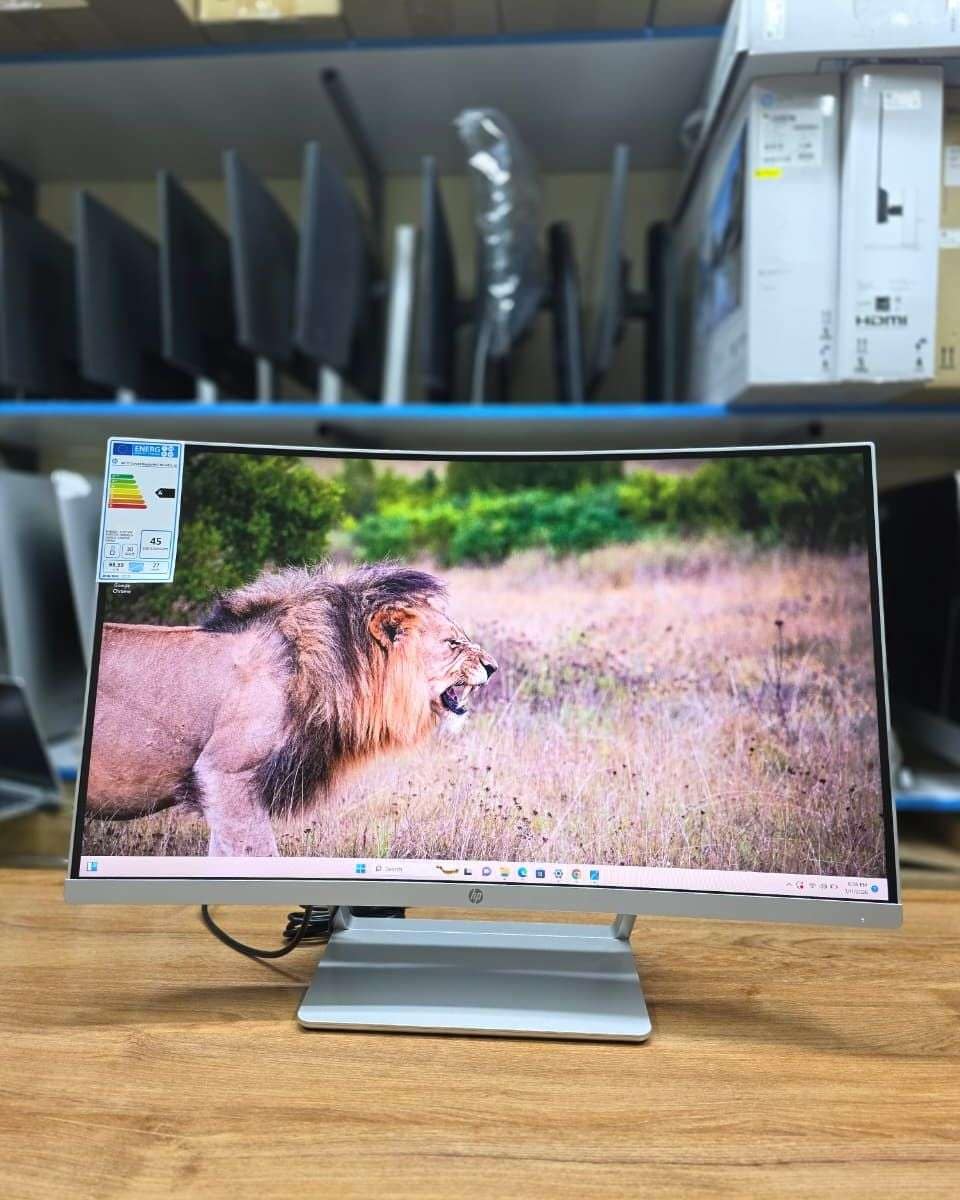 Hp-27-inch-curved-display🔥Brand-new-monitor-🔥19201080-🔥75hz-🔥HDMI-display-portsAvailable-Tsh-650000 available in Tanzania through Sambazah