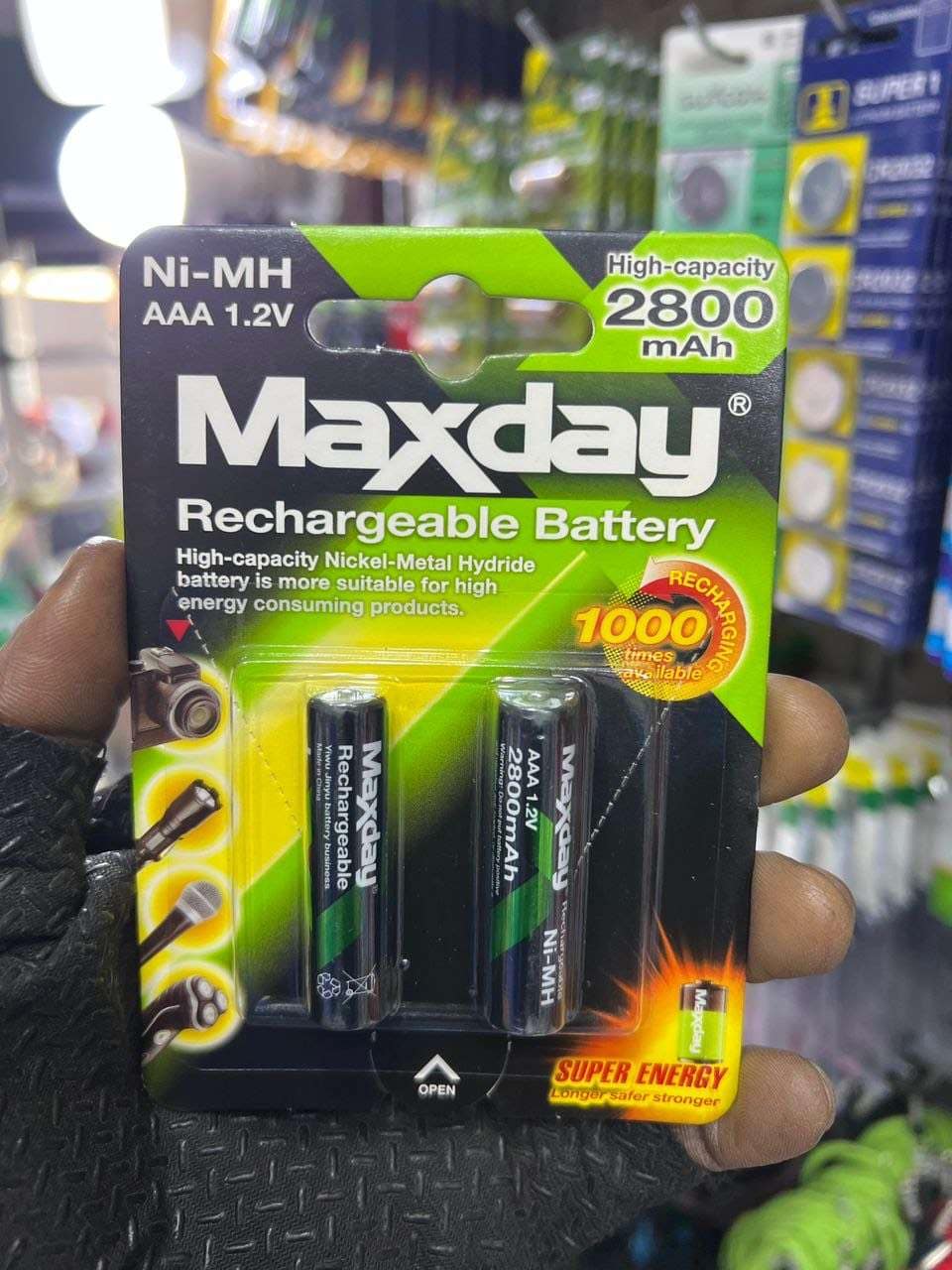 Maxday Rechargeable Battery AAA - Tsh 8500 now available in Sambazah in Tanzania