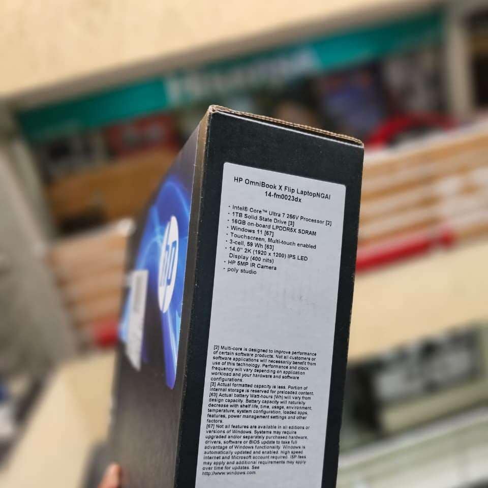The HP OmniBook X Flip is a next-generation AI PC. It is a premium 2-in-1 convertible laptop. It is now available in Sambazah in Tanzania